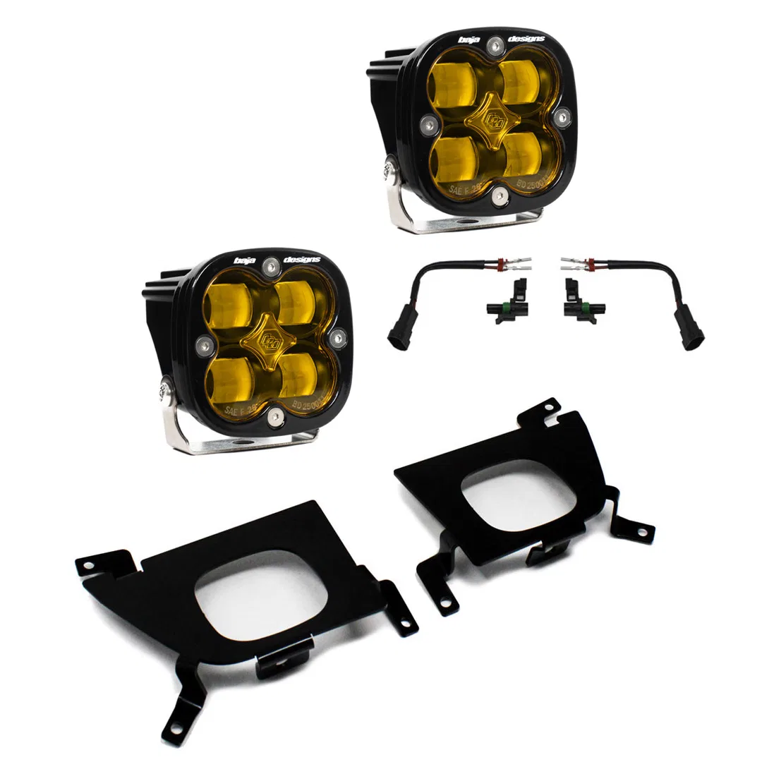 447529 – BAJA DESIGN Driving/ Fog Light, LED Bulb 4 Cree LED 3 Inch Square 22 Watt Bulbs Amp Draw 1.6 AMP Wide Corner...